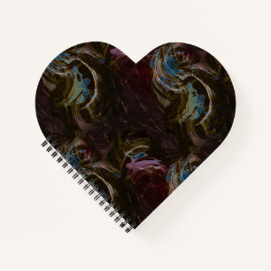 Retro Black Atomic Abstract Notebook