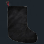 Retro Black Chalkboard 2-Sided Print Small Christmas Stocking<br><div class="desc">This fun stocking features a design that looks like an old dirty chalkboard, with the print on both sides. This artwork has the look and texture of an old style black chalkboard that's been written, erased and washed many times. It fades out to very dark at the edges for a...</div>