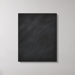 Retro Black Chalkboard Texture Canvas Print
