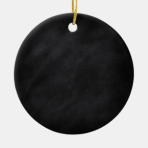 Retro Black Chalkboard Texture Ceramic Tree Decoration