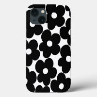 Retro Black Daisies #1 #decor #art