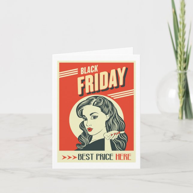 Retro Black Friday Card (Front)