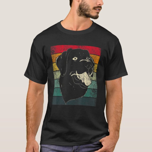 Retro Black Lab T-Shirt (Front)
