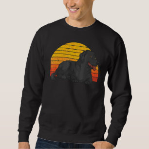 Retro Black Labrador Dog Owner Pet Animal Black L Sweatshirt