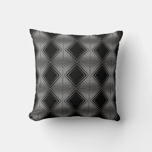 Retro Black Pattern Cushion