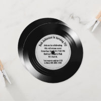 Retro Black Vinyl LP Record 75th Birthday Party