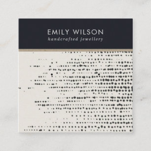 RETRO BLACK WHITE DOTS STUD EARRING DISPLAY CARD