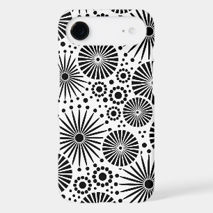 Retro black white flowers Samsung Galaxy S Case
