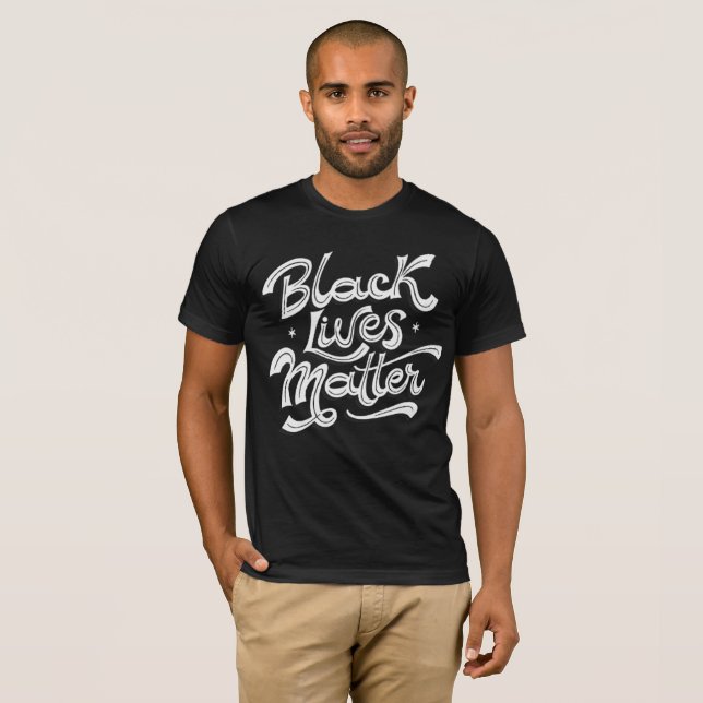 Retro BLM Message Tee - Bold & Powerful Statement (Front Full)