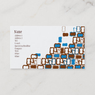 Retro Blob Business Card