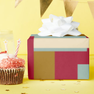 Retro Block Design 3 Wrapping Paper