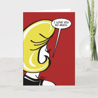 Retro Blonde Love Card