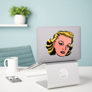 Retro blonde woman