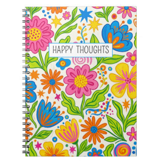 Retro Bloom Floral Notebook
