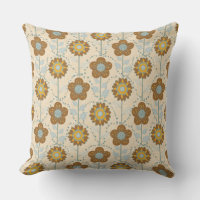 Retro Bloom Harmony Baby Blue Mustard