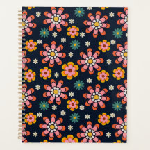Retro Bloom Harmony Notebook