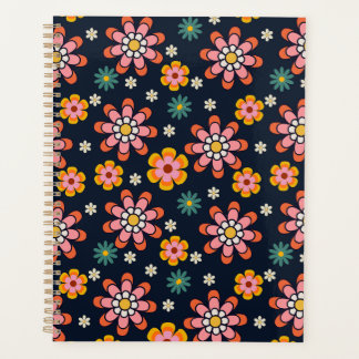 Retro Bloom Harmony Notebook Planner