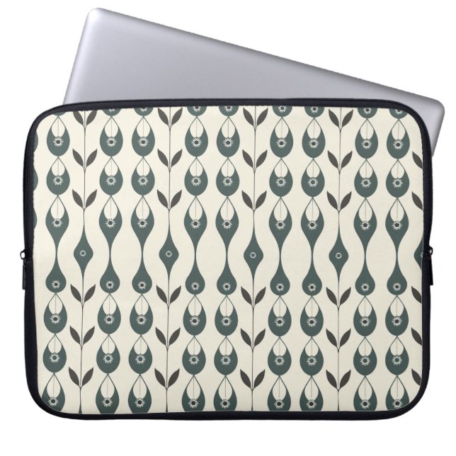Retro Bloom Laptop Sleeve (Front)