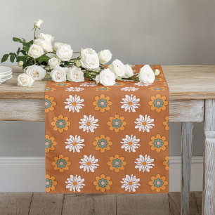 Retro Bloom Runner Brown Green Cosy Vibes