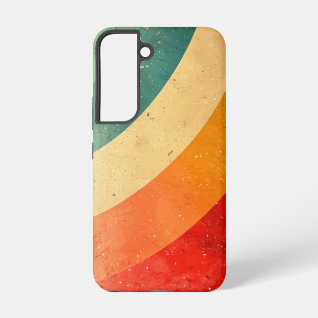 Retro Bloom Waves Phone Case (Back)