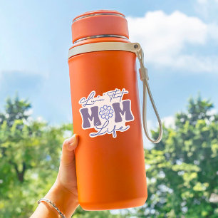 Retro Blue and Purple Livin' That Mum Life Vinyl