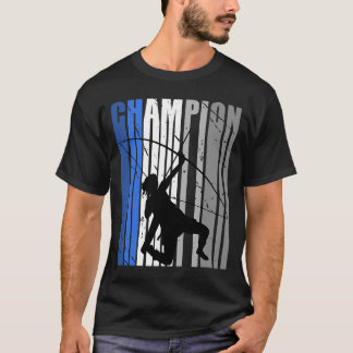 Retro Blue Archery Champion Birthday Archer Retro T-Shirt