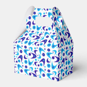 Retro Blue Boomerangs Favour Box
