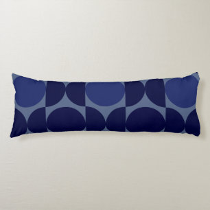 Retro Blue Geometric Body Cushion