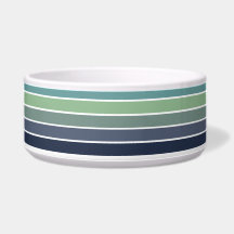 Retro Blue & Green Surfboard Striped 