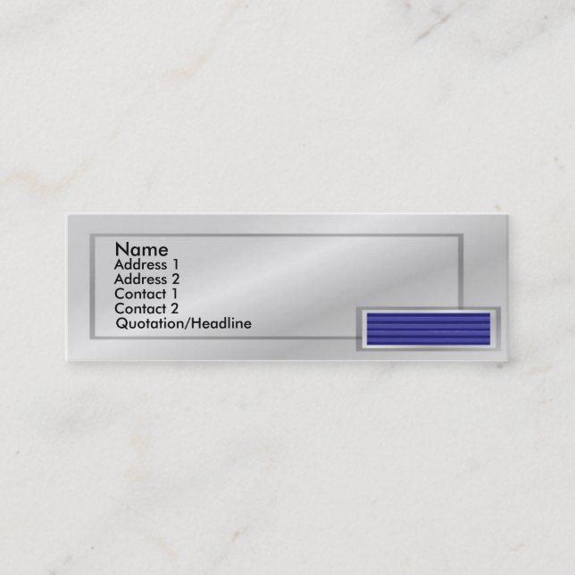 Retro - Blue Shutter Profile Card (Front)