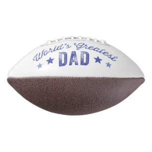 Retro Blue World's Greatest Dad Football