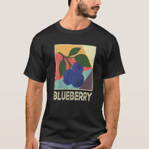 Retro Blueberry Vintage Fruit Blueberry T-Shirt