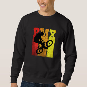 Retro Bmx Mtb Stunts Bike Bicycle Vintage Motocros Sweatshirt