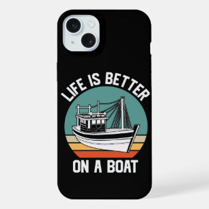 Retro Boat Lover iPhone 15 Plus Case