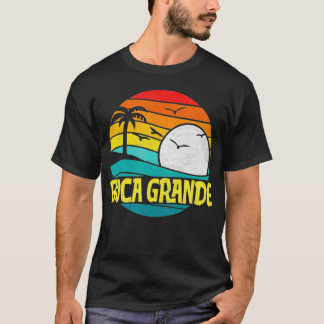 Retro Boca Grande Beach Sun  Surf 80s Graphic T-Shirt