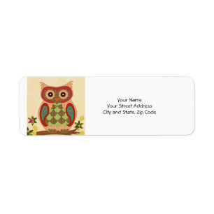 Retro Bohemian Owl