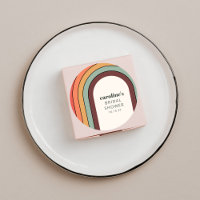 Retro Bohemian Rainbow Unique Bridal Shower Custom
