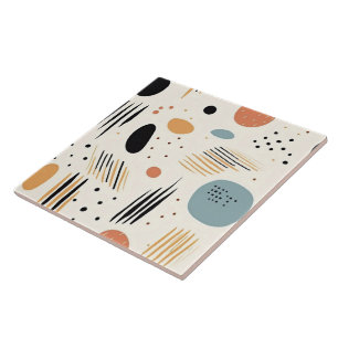 Retro Boho Abstract Modern Collection Tile