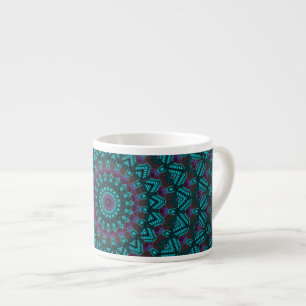 Retro Boho Chic Bohemian Southwestern Mandala  Espresso Cup