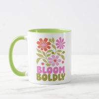 Retro Boho Floral Inspirational Affirmation Quote