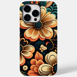 Retro boho flower power Case-Mate iPhone 14 pro max case