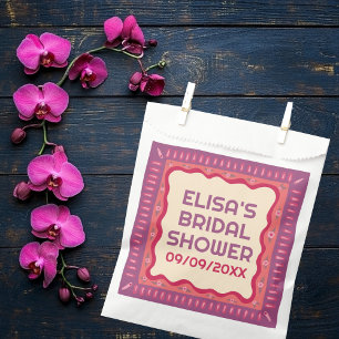 Retro Boho Fun Handmade CUSTOM Bridal Shower  Favour Bags