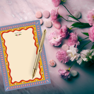 Retro Boho Fun Handmade CUSTOM Bridal Shower Thank You Card