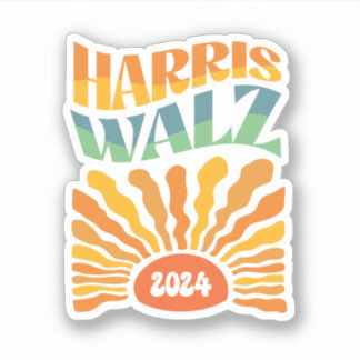 Retro Boho Harris Walz 2024