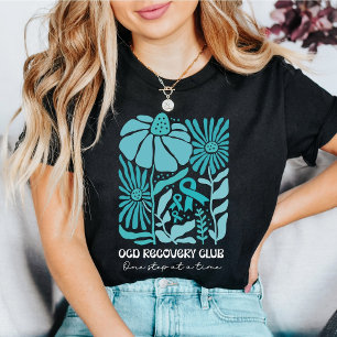 Retro Boho OCD Recovery Club One Step at a Time T-Shirt