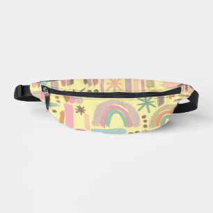 Retro Boho Rainbow Fanny Pack