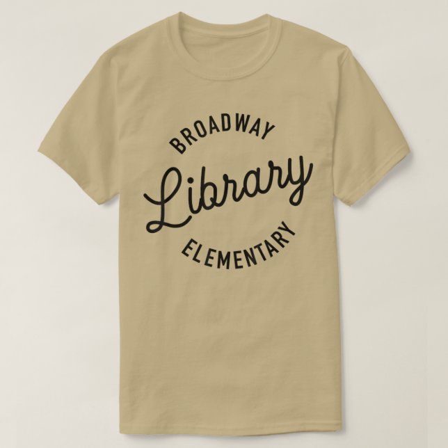 Retro Boho Style Broadway Librarian Funny Reading  T-Shirt (Design Front)
