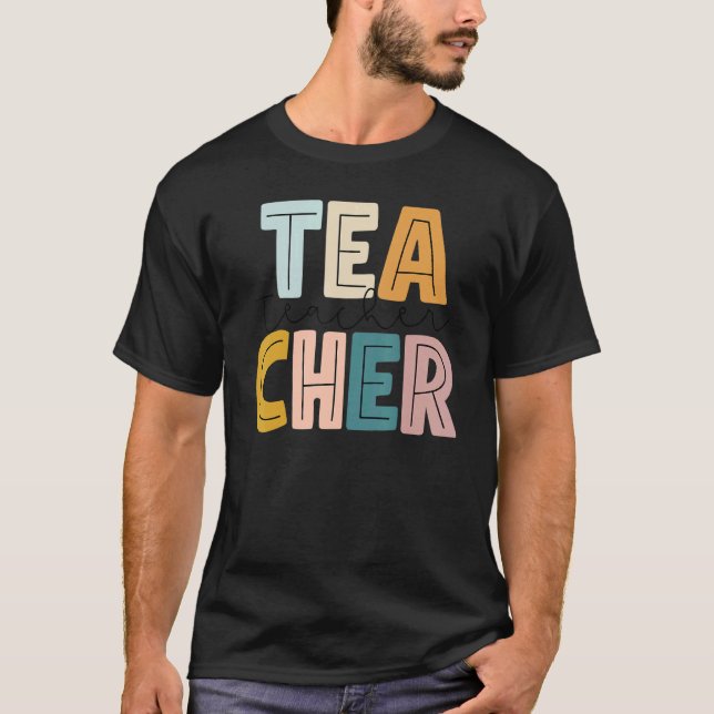 Retro Boho Style Teacher Back To School 1 T-Shirt (Front)