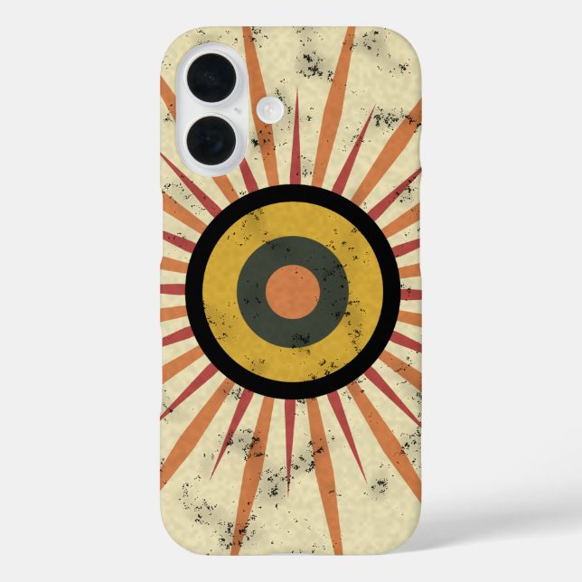Retro Boho Sunburst Design Case-Mate iPhone Case (Back)