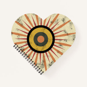 Retro Boho Sunburst Design Notebook